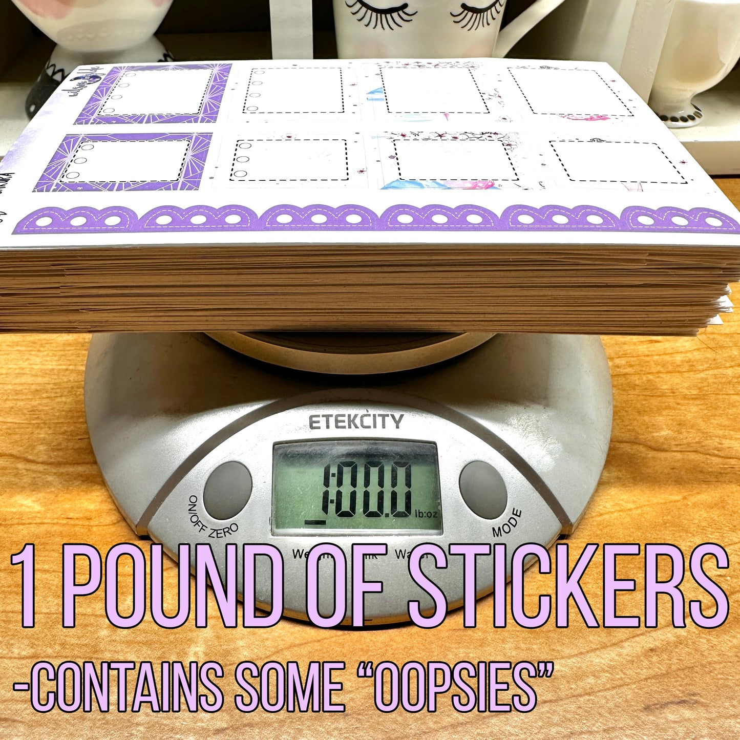 1 POUND OF STICKERS (Oopsies)