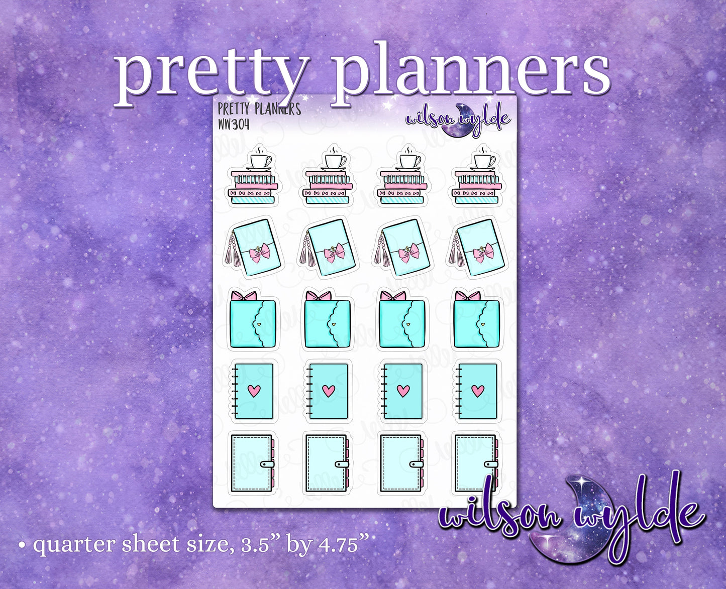 Pretty Planners planner stickers, WW304