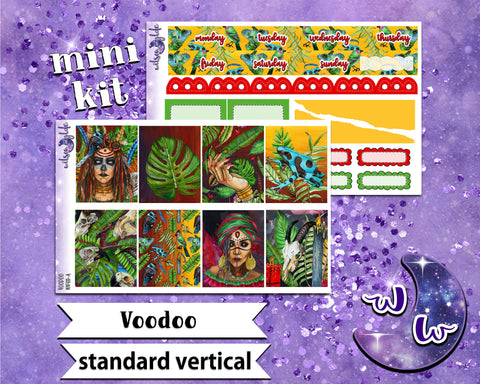 Voodoo mini weekly sticker kit, STANDARD VERTICAL format, a la carte and bundle options. WW411