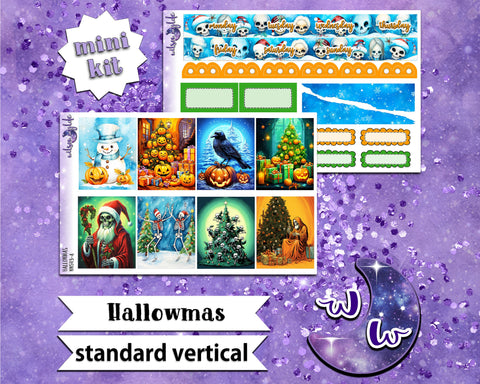 Hallowmas mini weekly sticker kit, STANDARD VERTICAL format, a la carte and bundle options. WW543