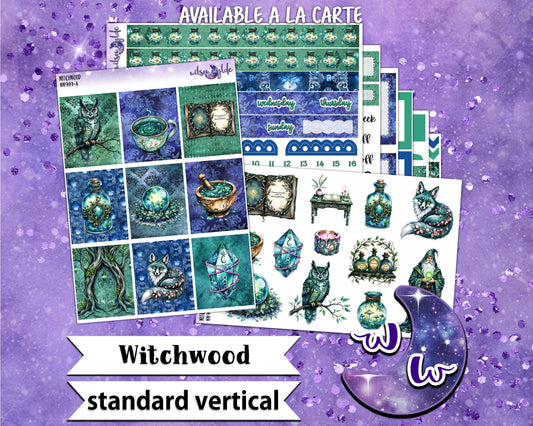 Witchwood weekly sticker kit, STANDARD VERTICAL format, a la carte and bundle options. WW949