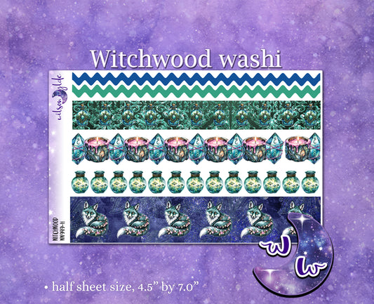 Witchwood washi planner deco stickers, WW949