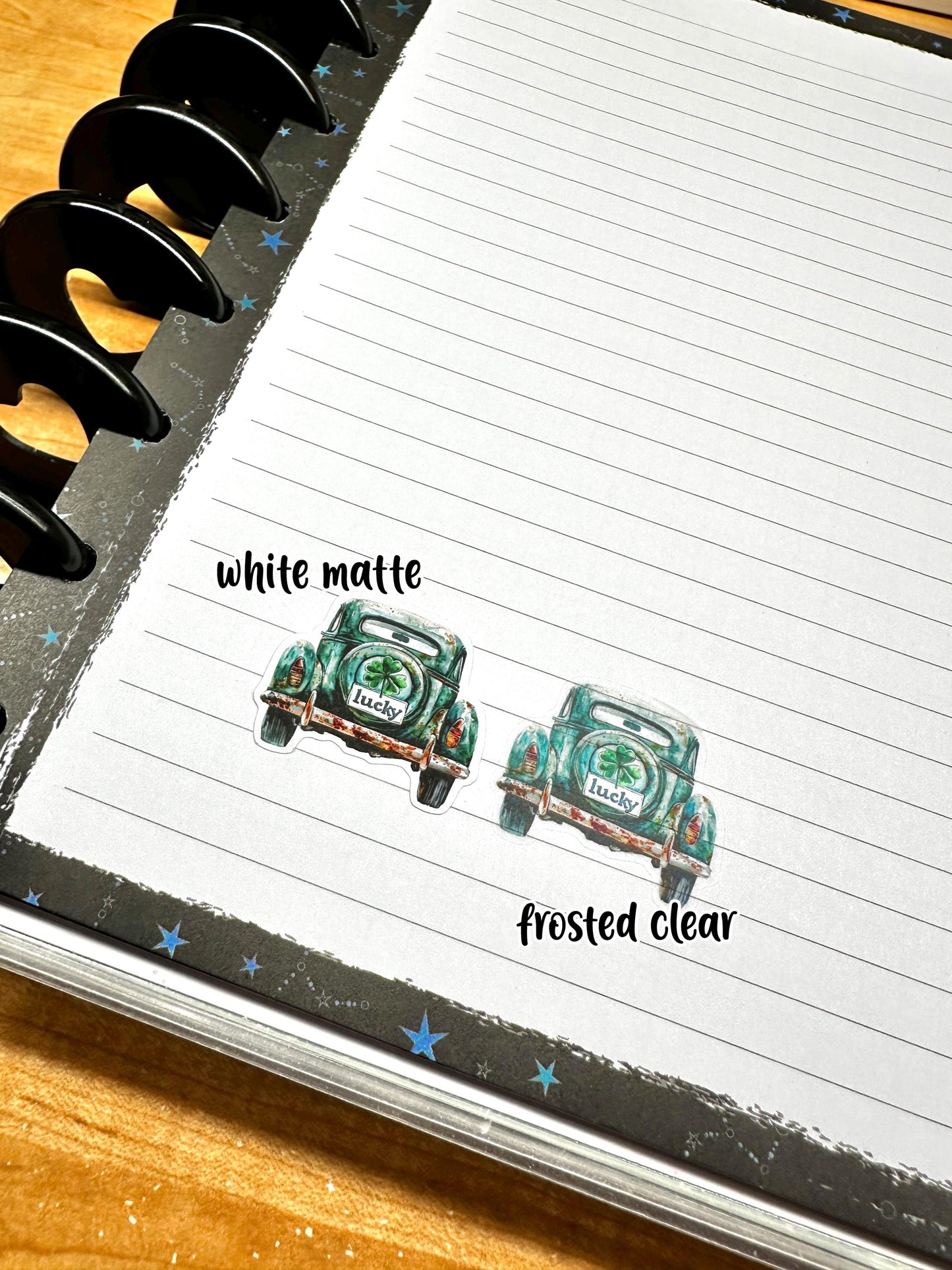 Orange Blossoms deco planner stickers, Matte or frosted clear. WW917