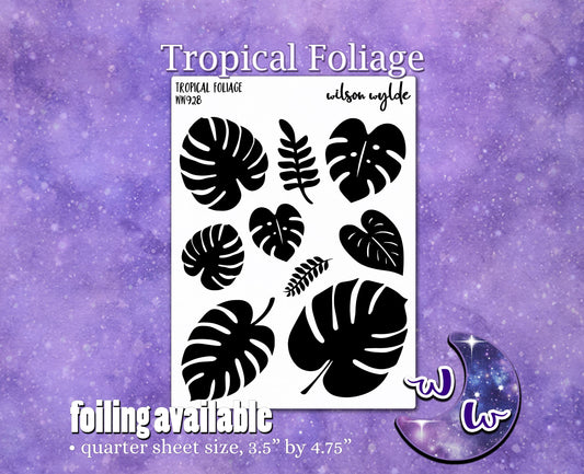 Tropical Foliage planner stickers, WW928