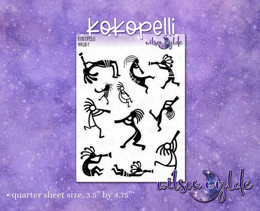 Kokopelli planner stickers, WW287