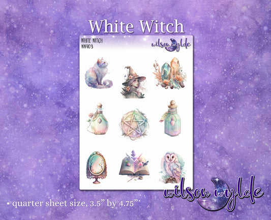 White Witch planner stickers, WW403