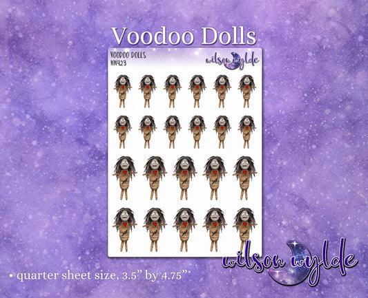 Voodoo Dolls planner stickers, WW423