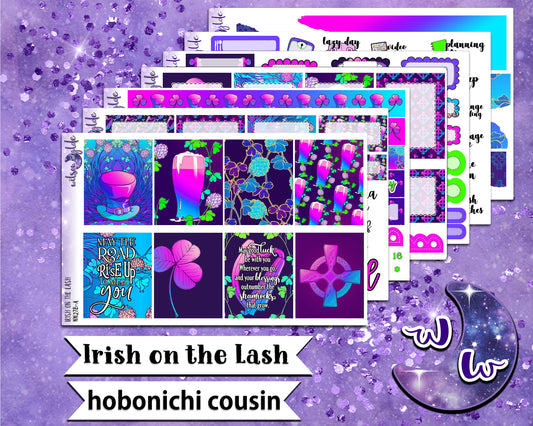 Irish on the Lash full weekly sticker kit, HOBONICHI COUSIN format, a la carte and bundle options. WW278