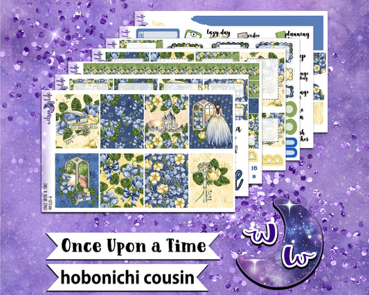 Once Upon a Time full weekly sticker kit, HOBONICHI COUSIN format, a la carte and bundle options. WW325