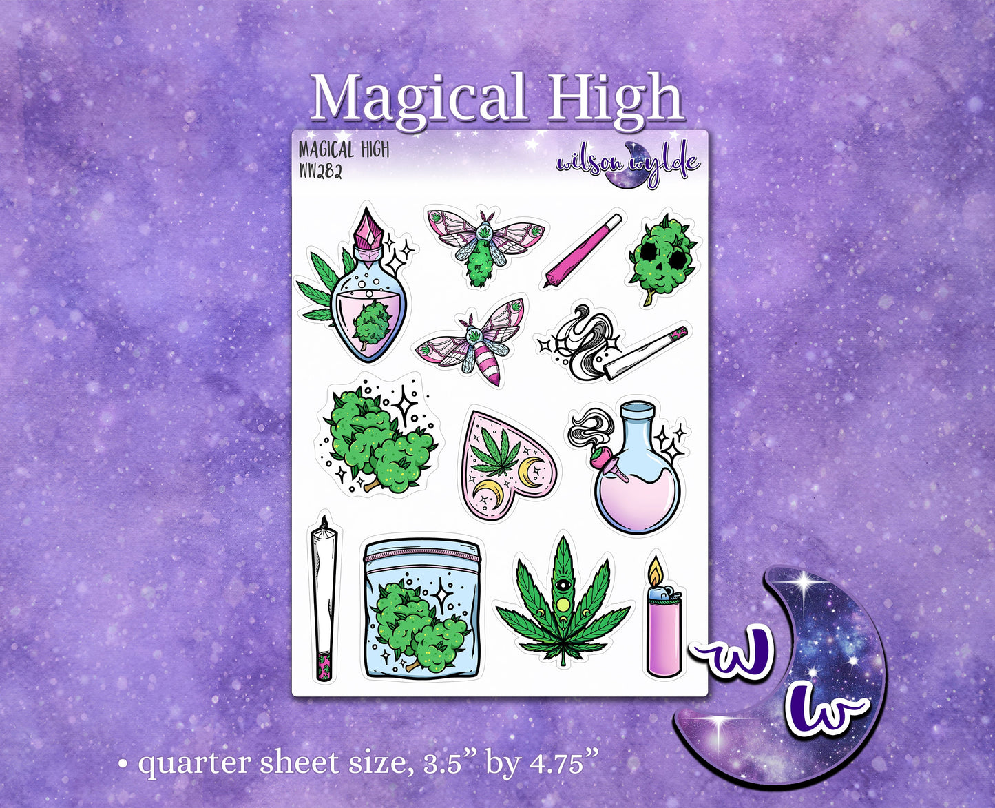 Magical High planner stickers, WW282