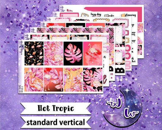 OVERSTOCK Hot Tropic full weekly sticker kit, STANDARD VERTICAL format, WW328