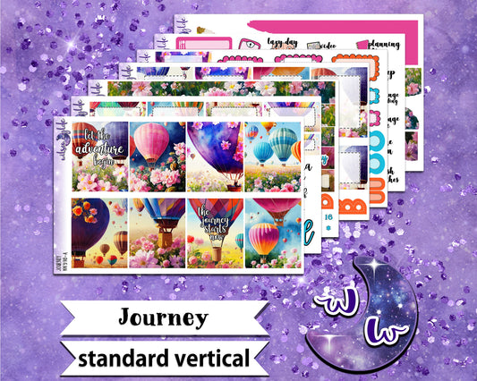 OVERSTOCK Journey full weekly sticker kit, STANDARD VERTICAL format, WW398