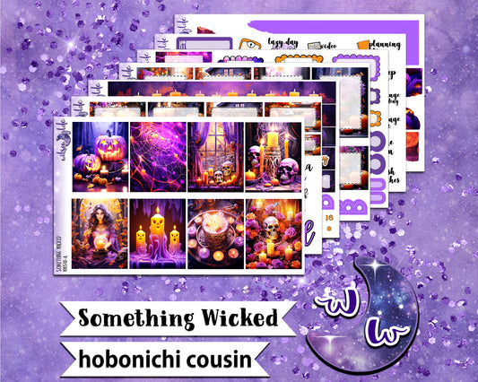 Something Wicked full weekly sticker kit, HOBONICHI COUSIN format, a la carte and bundle options. WW541