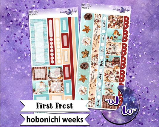 First Frost weekly sticker kit, HOBONICHI WEEKS format, a la carte and bundle options. WW365