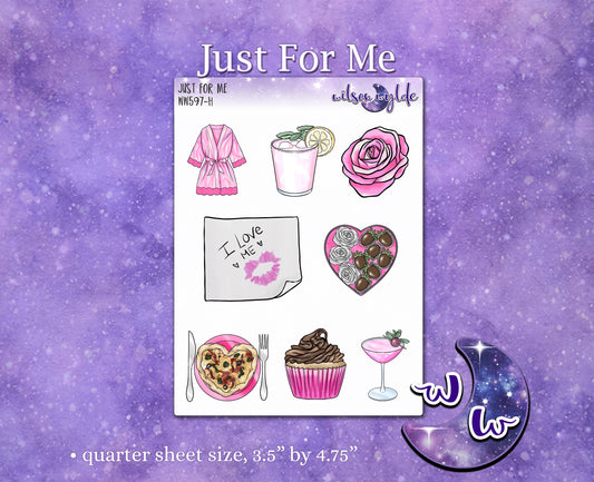 Just For Me deco planner stickers, WW597